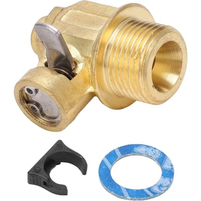 F105S Motorolie Aftapkraan met LC?10 Hendelclip M20?1.5 Messing Eén-druk-bediening voor Autolicht beige