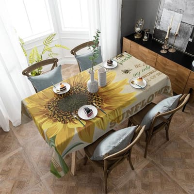 Krant Engelse Letters Retro Waterdicht Tafelkleed Bruiloftsdecoratie Tafelloper Koffie Eetkamer Decor Tafelkleed 4pcs 33x48 Table mat