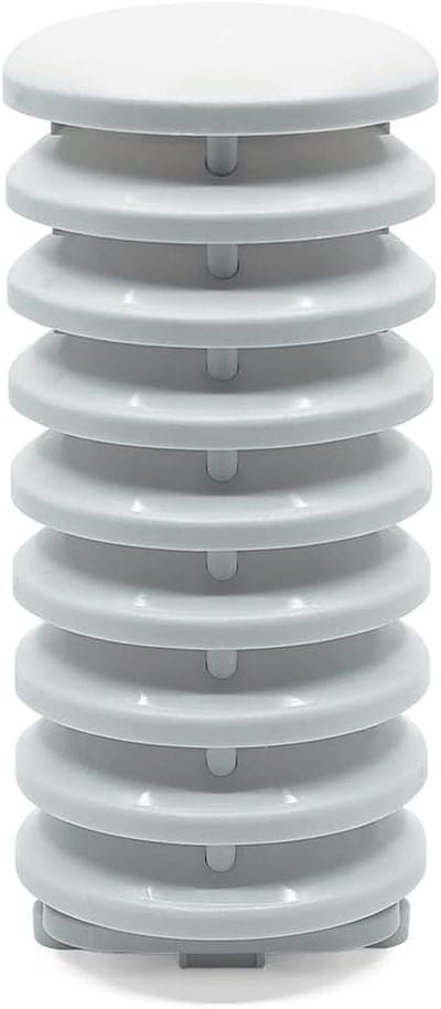 Zonnebescherming Sensor - Weerstation Accessoire - Accurate Metingen - Passieve Ventilatie - 6.1 x 2.75 Inch - Wit