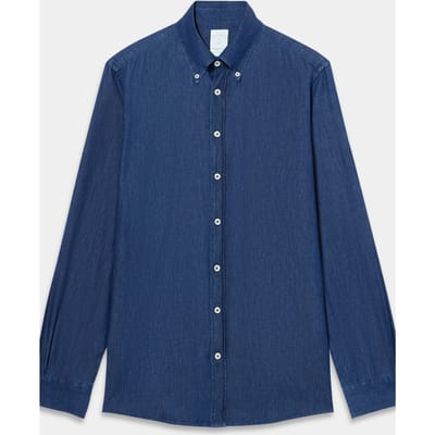 Brooks Brothers Button Denim Shirt Blue Size: S | Casual Shirts Outlet | Heren | Blauw