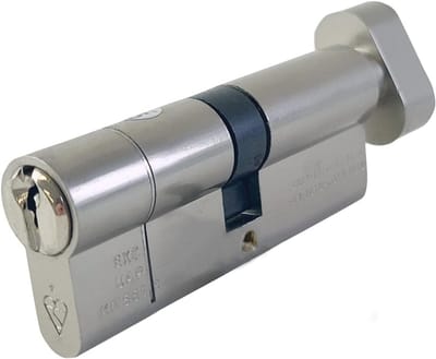 Kitemarked Duim Draai Euro Cilinderslot - 80mm (40/40) - Veilig Deurslot met 3 Sleutels - Anti-Snap, Anti-Bump, Anti-Boor