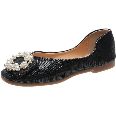 Femme ballerines femmes bateau chaussures femme appartements cristal strass décoration élégante haute qualité européenne 40 noir