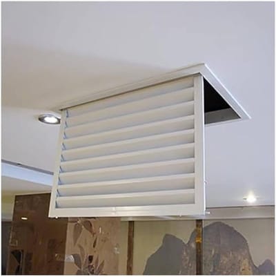 Ventilatierooster - Luchtventilatie Grill - Ventilatie Verbeteren - Ingebouwd Insectengaas - 40 x 40 cm - Wit