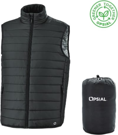 Opsial vest /bodywarmer gewatteerd - KANYON - zwart - maat M