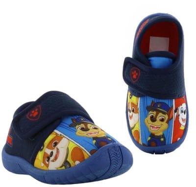 Paw Patrol - Pantoffels kinderen voor jongens - Chase, Marshall en Rubble Sloffen kind met klittenbandsluiting - Schoenen van 2 tot 6 jaar - Maat 24 - Blauw