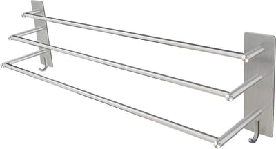Dailysuppliess Handdoekrek Badkamer - Handdoekhouder - Zilver