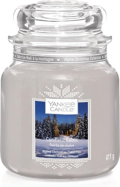 Yankee Candle - Candlelit Cabin Classic Medium Geurkaars - 90 branduren