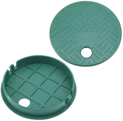 Dailygoods- Sproeierklepdeksel 2 Stuks - Kunststof - 15,3 cm/14 cm - Irrigatiesysteem - Tuin/Gazon - Duurzaam - Irrigatiedeksel