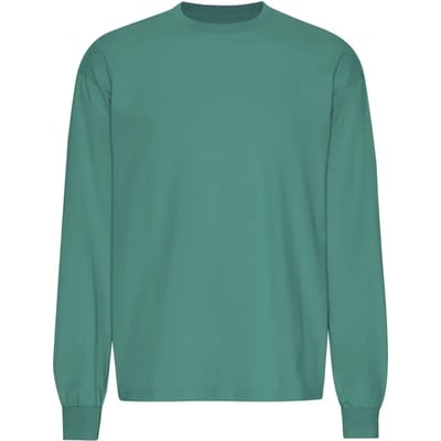 T-shirt met oversized lange mouwen Colorful Standard Organic Pine Green
