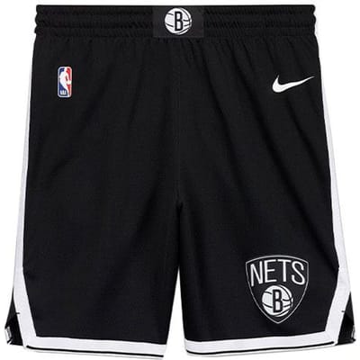 Nike NBA Brooklyn Nets Icon Edition Dri-FIT Swingman Shorts Zwart/Wit Heren Streetwear AJ5584-010 XXXL black