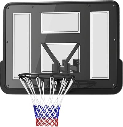 Basketbalbord met Veerkrachtige Basketbalring en net - Onbreekbaar achterbord