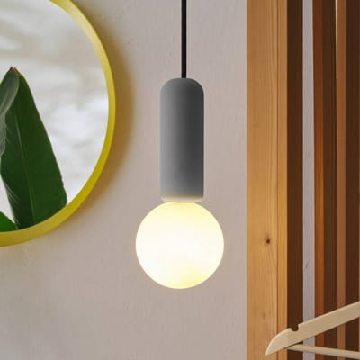 OSRAM Decor Beton Mic Hanglamp G9 100mm Donkergrijs, Beton, Metaal, hoogwaardige uitstraling, voor Woonkamer