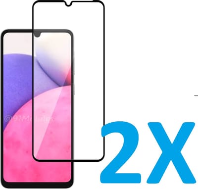 Volledige dekking Screenprotector Glas - Tempered Glass Screen Protector Geschikt voor: Samsung Galaxy A33 5G - 2x