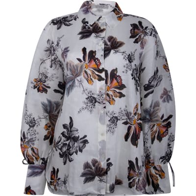 AllSaints Leyla Lilly Shirt Stone White Maat: 32 | Overhemden Outlet | Dames | Wit