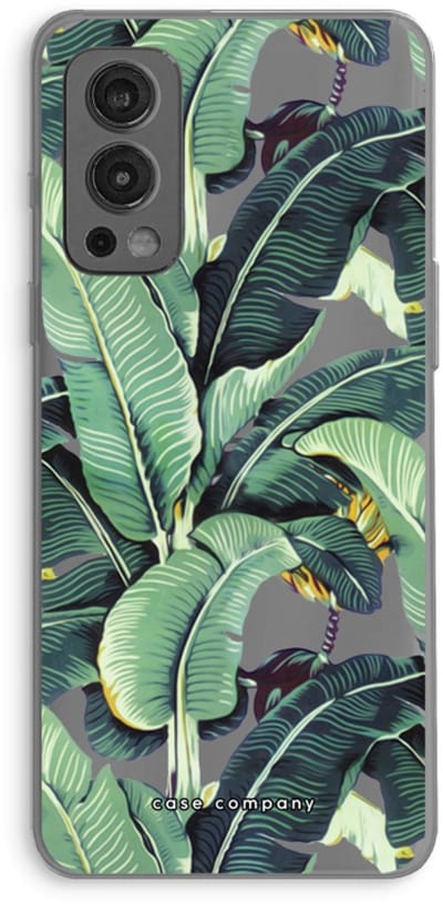 Case Company® - Hoesje geschikt voor OnePlus Nord 2 5G hoesje - Bananenbladeren - Soft Cover Telefoonhoesje - Bescherming aan alle Kanten en Schermrand