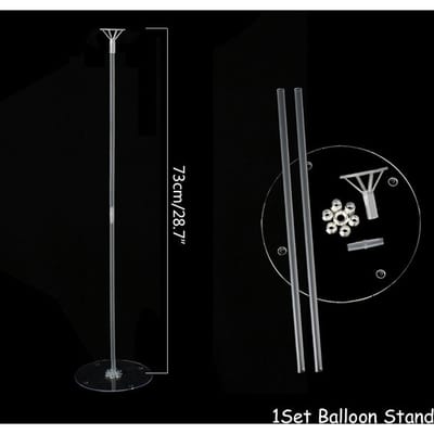1 Set Ballonhouder Kolom Standhouder Stickers voor Bruiloft Kinder Verjaardagsfeest Babyborrel Decoratie Ballon Accessoires