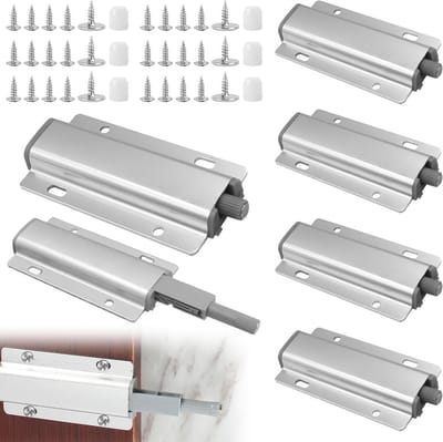 Duwdeur opener met magnetische tip voor meubels, kasten en lades - Inclusief 24 schroeven voor eenvoudige installatie