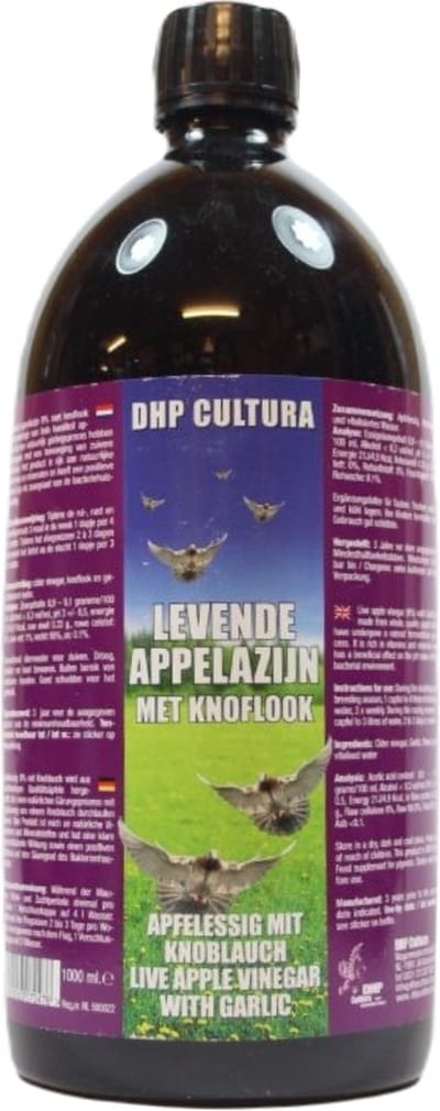 DHP Cultura Appelazijn 10% met knoflook 1L - voor postduiven
