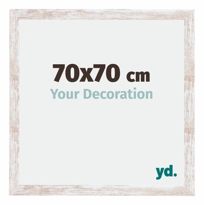 Your Decoration - Fotolijst 70x70 cm - MDF - White Wash - Catania
