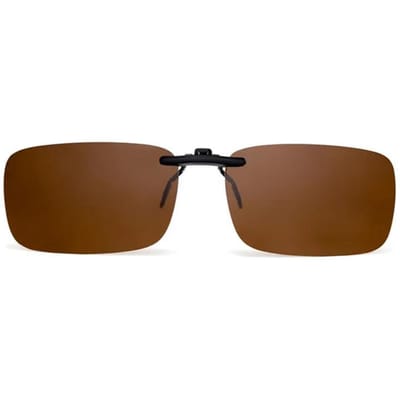 Kwaliteit Kwaliteit May Flower Randloos Rechthoekig Clip-on Zonnebril Lichtgewicht Bril Mannen Vrouwen UV400 Bescherming black brown