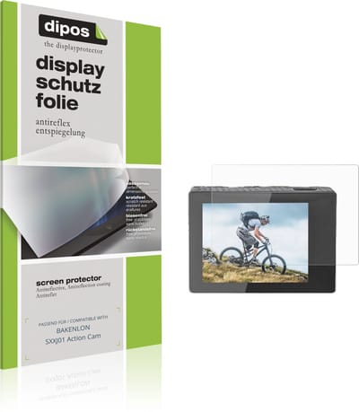 dipos – 4x Matte Beschermfolie geschikt voor BAKENLON SXXJ01 Action Cam | Krasbestendige & antireflecterende Screenprotector Ultra-Thin