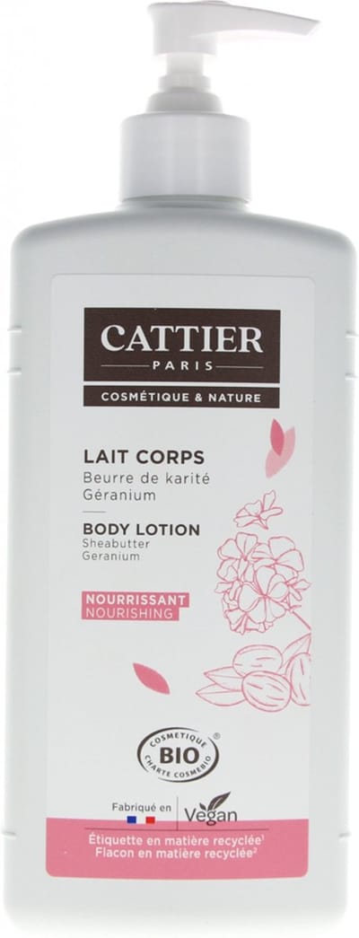 Cattier Body milk shea butter/geranium 500 Milliliter