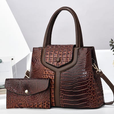 Nieuwe Alligator Splicing Tas Hoge Uitstraling Mode Handtas Alle Schoudertas Trend Crossbody Tas . gray