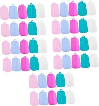 Tandenborstelhoesjes - Reis Tandenborstel Dop - Hygiënisch Opbergen - Siliconen Materiaal - 1.5X1X3.5CM - Diverse Kleuren