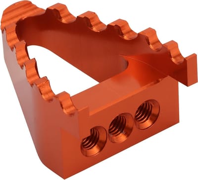 Motorfiets Voetsteun - Voetpedaalsteun Pedaal - Verbeteren Motor Grip - CNC Aluminium Smeedproces - 1.9 Inch Lengte - Oranje
