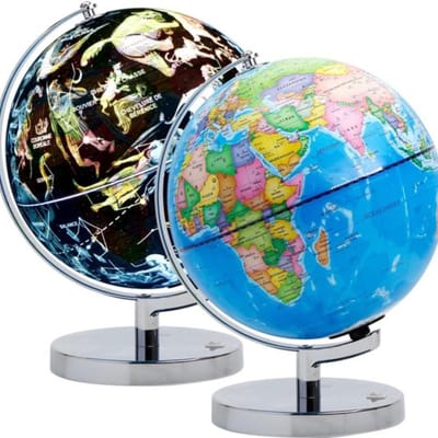 Wereldbol - Globe - Wereldkaart - Verlichte Globe - Educatief - Geografiche - Desktop Decoratie