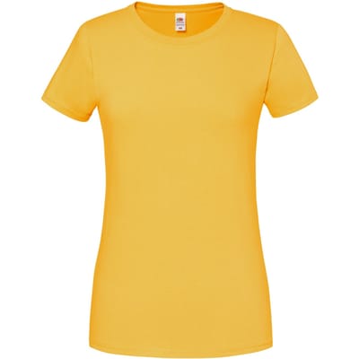 Fruit of the Loom Dames/Dames Iconic 190 T-Shirt (Zonnebloem)