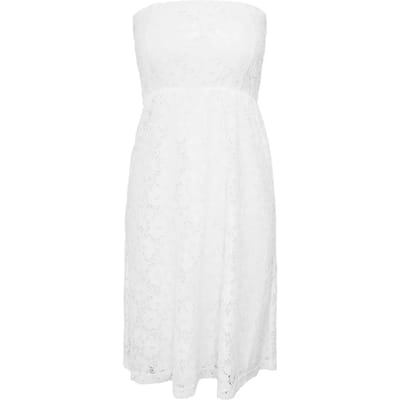 Urban Classics Ladies Laces Dress White Größe: L | Minikleider Outlet | Damen | Weiß