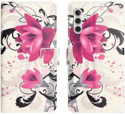 Hoesje Geschikt voor Samsung Galaxy A37 | Portemonnee Book Case | Beschermhoes | Magneet Sluiting | Bloemen boom
