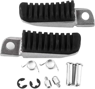 Motorfiets Voetsteunen - Motor Pedaal - Comfortabel Rijden - Duurzaam IJzer - 3.4 x 8.3 cm - Zwart