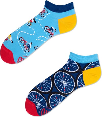 Many Mornings unisex enkelsokken - The Bicycles Low - Unisex - Maat: 35 - 38