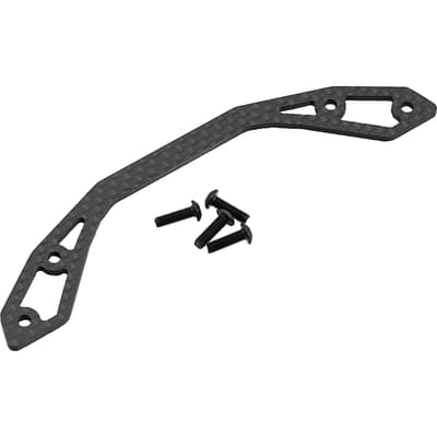 Koolstofvezel Bumper Beugel Vervanging voor TAMIYA XV01 XV-01 1/10 Afstandsbediening Auto Upgrades zwart