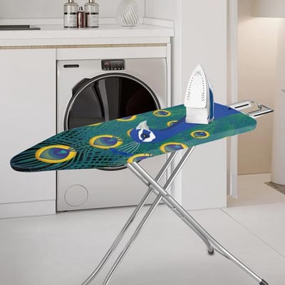 Strijjkplankovertrek met Pad 120x40 cm - Wasbaar, Elastisch en Antislip