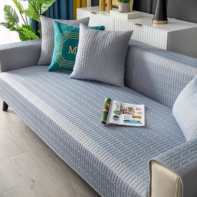 Zomer Koel Ademend Sofa Hoes Technologie Latex IJs Zijde Woonkamer Sofa Handdoek Kussen Antislip Sofa Hoes Stofhoes Doek 70x70cm 1pcs