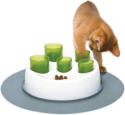 Voerpuzzel kat - Slow feeder kat - Anti schrokbak - Puzzel voederbak voor katten - Voederpuzzel kat