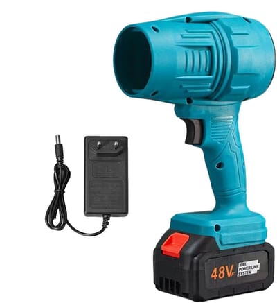 Draadloze Luchtblazer - Turbine Ventilator - Auto Interieur Reinigen - Krachtige Luchtstroom - 25 cm Lengte - Blauw