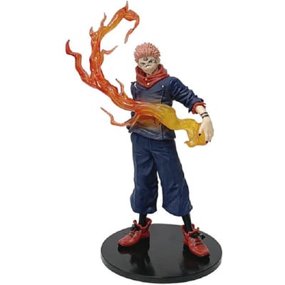 Anime 21cm Jujutsu Kaisen Figuur Itadori Yuji Actiemodel PVC Poppen Speelgoed Omringende Collectie Bureau Accessoires Cadeau brown