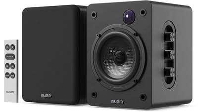Majority D50X Bookshelf Speakers - Bluetooth - 60W -HDMI ARC - Stereo - Ingebouwde Versterker - Zwart