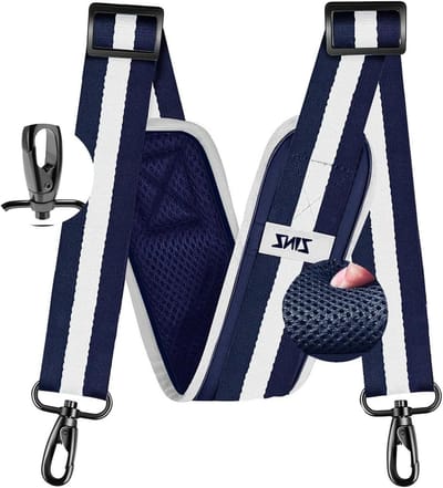 Universele Schouderband - Verstelbare Riem - Bagage Dragen - Gekussen Ontwerp - Tot 195cm - Gestreept