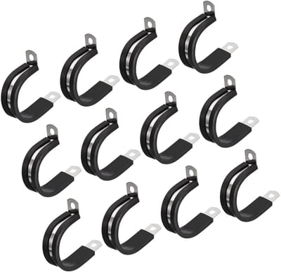 Allecto - Kabelklem - Rubber gewatteerd - 304 roestvrij staal - 1-3/16 inch - Buisklem - Duurzaam en betrouwbaar - Geschikt voor draadslang