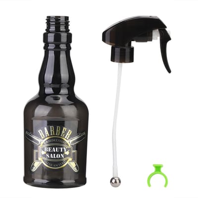 Vaporisateur d'eau vintage rechargeable de 280 ml pour barbier, accessoire pour cheveux (Noir) noir