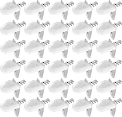 30 stuks planksteunen, 3 mm plank beugel haringen plastic plank ondersteuning stud haringen duidelijke plank ondersteuning pinnen plank ondersteuning studs voor boekenkast meubels keuken