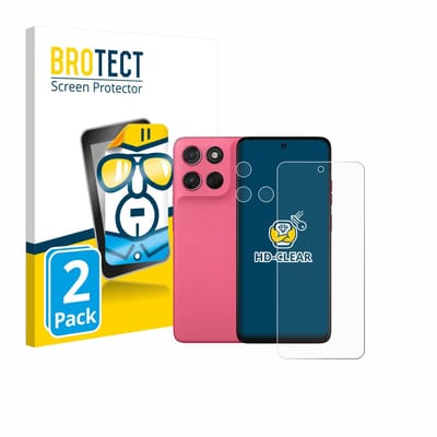 BROTECT - Screenprotector voor Motorola Moto G57 Power (Voor+Camera) - Folie Beschermfolie transparant 2 Stuks