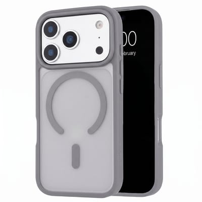 imoshion Hoesje - Geschikt voor iPhone 18 Pro / 17 Pro - Color Guard Backcover geschikt voor MagSafe - Grijs