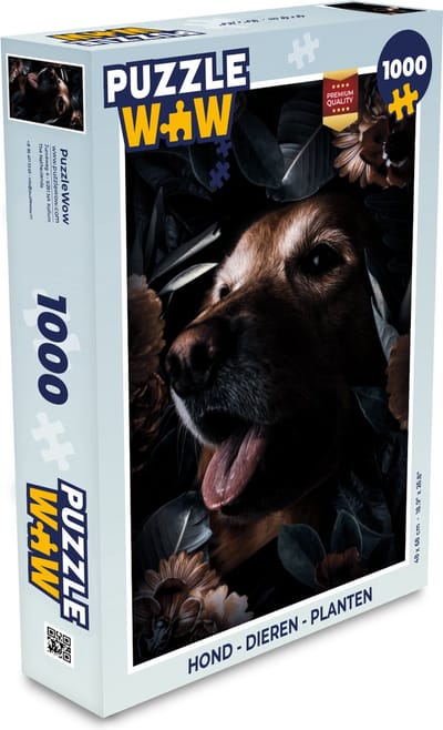 Puzzel Hond - Dieren - Planten - Legpuzzel - Puzzel 1000 stukjes volwassenen