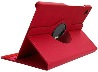 CaseBoutique Bookcase hoesje geschikt voor Samsung Galaxy Tab A11 - Rood - Kunstleer - Draaibare Standaard in Landscape en Portrait